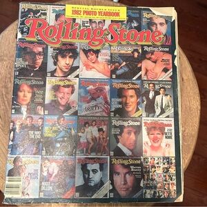 🌟Free w/ purchase🌟 Vintage 1982 Rolling Stone Photo Yearbook Double Issue
